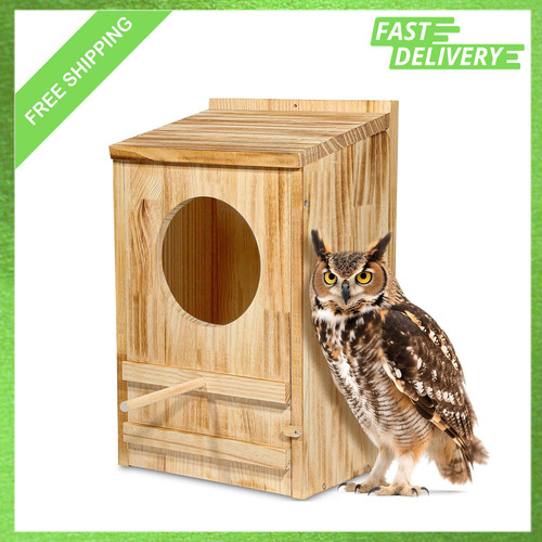Large owl house - wooden, bird