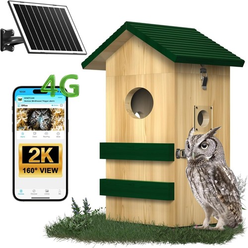 Owl nesting box pine - owl,